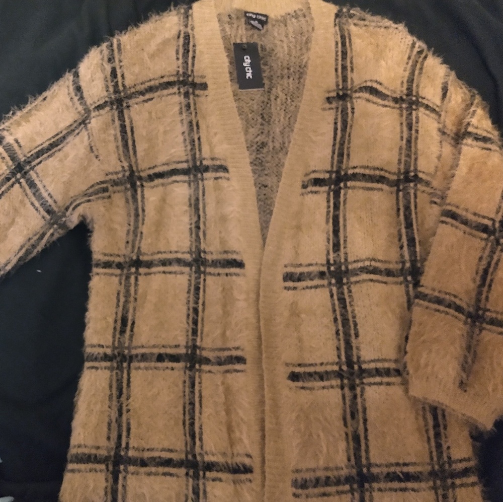 City Chic Caramel Kisses Cardigan